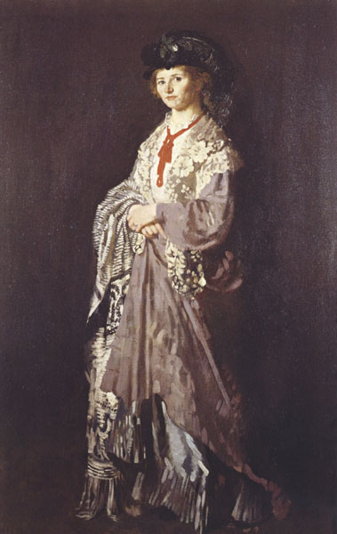 Sir William Orpen A Woman in Grey